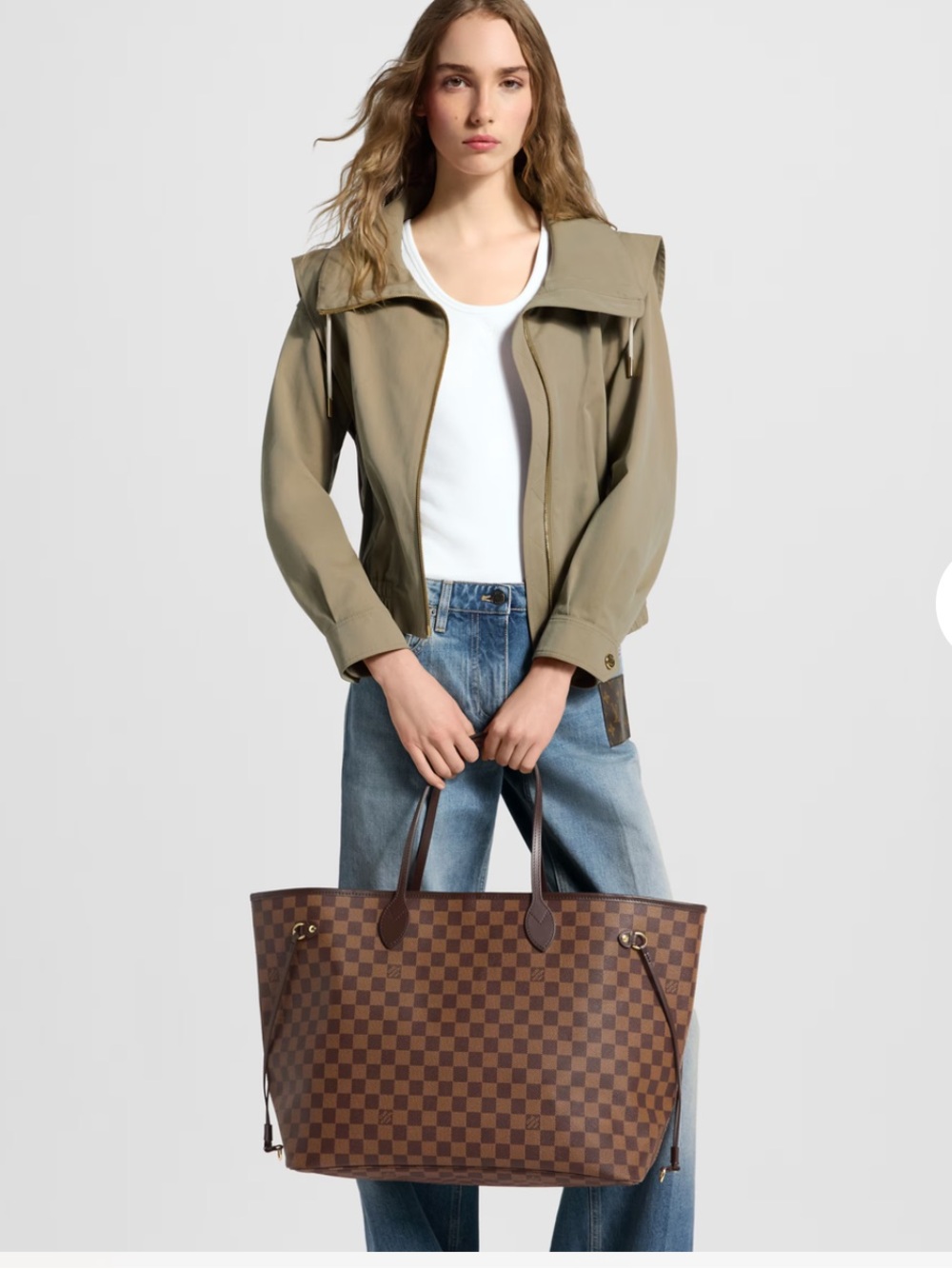 LOUIS VUITTON GM DAMIER EBENE BAG